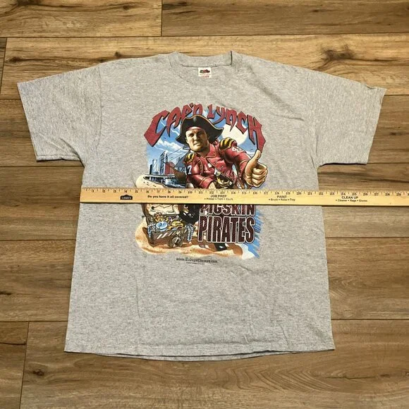 VTG Cap'n Lynch Tampa Bay Buccaneers Shirt Adult SZ XL Gray 2003 Fanatics - Picture 4 of 8